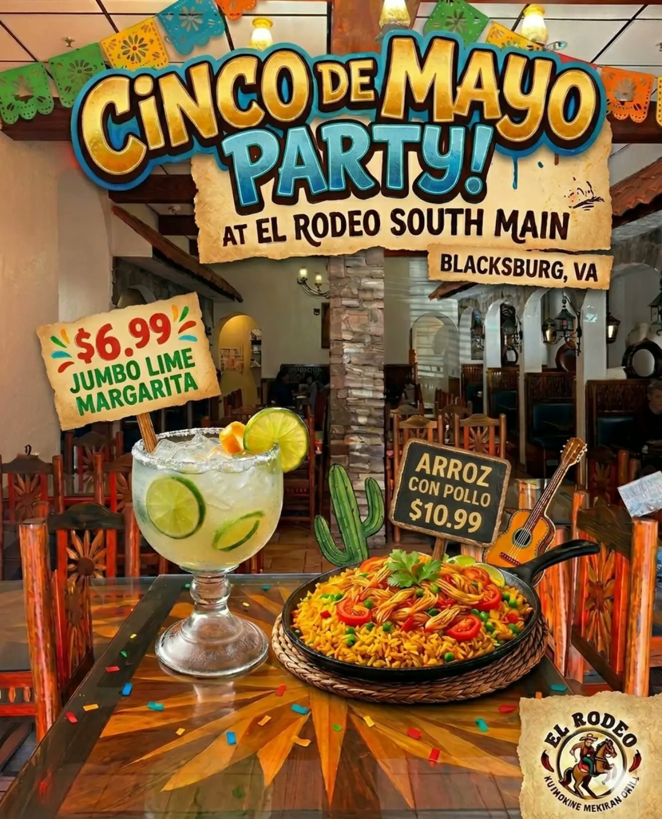 Cinco de Mayo party specials at El Rodeo South Main