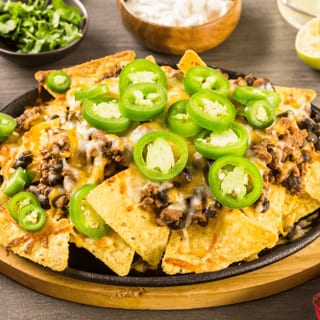 Bean, Beef or Chicken Nachos