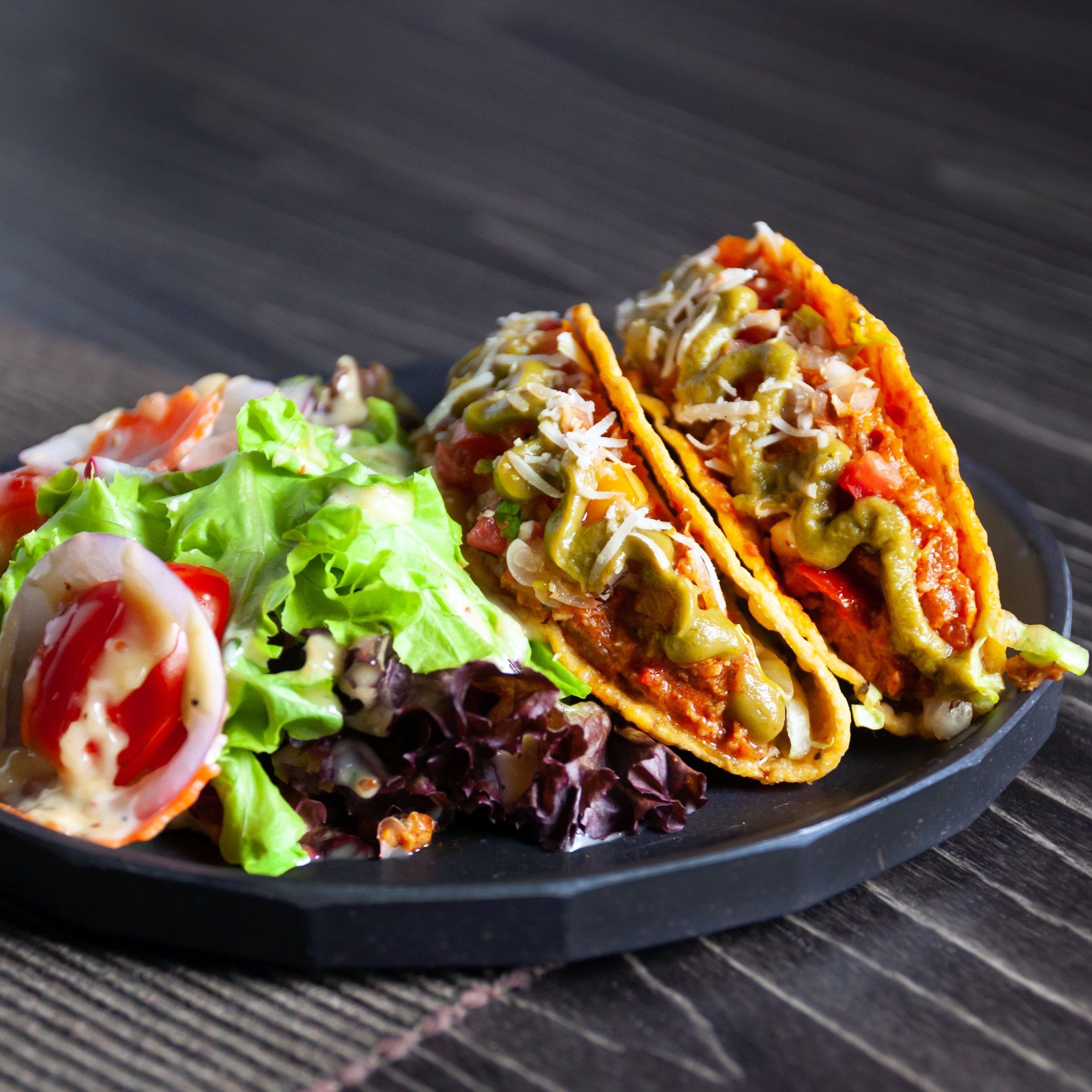 Beef or Chicken Taco.